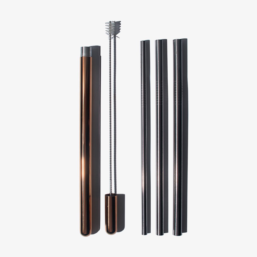 Lastra Metallic Nesting Straws