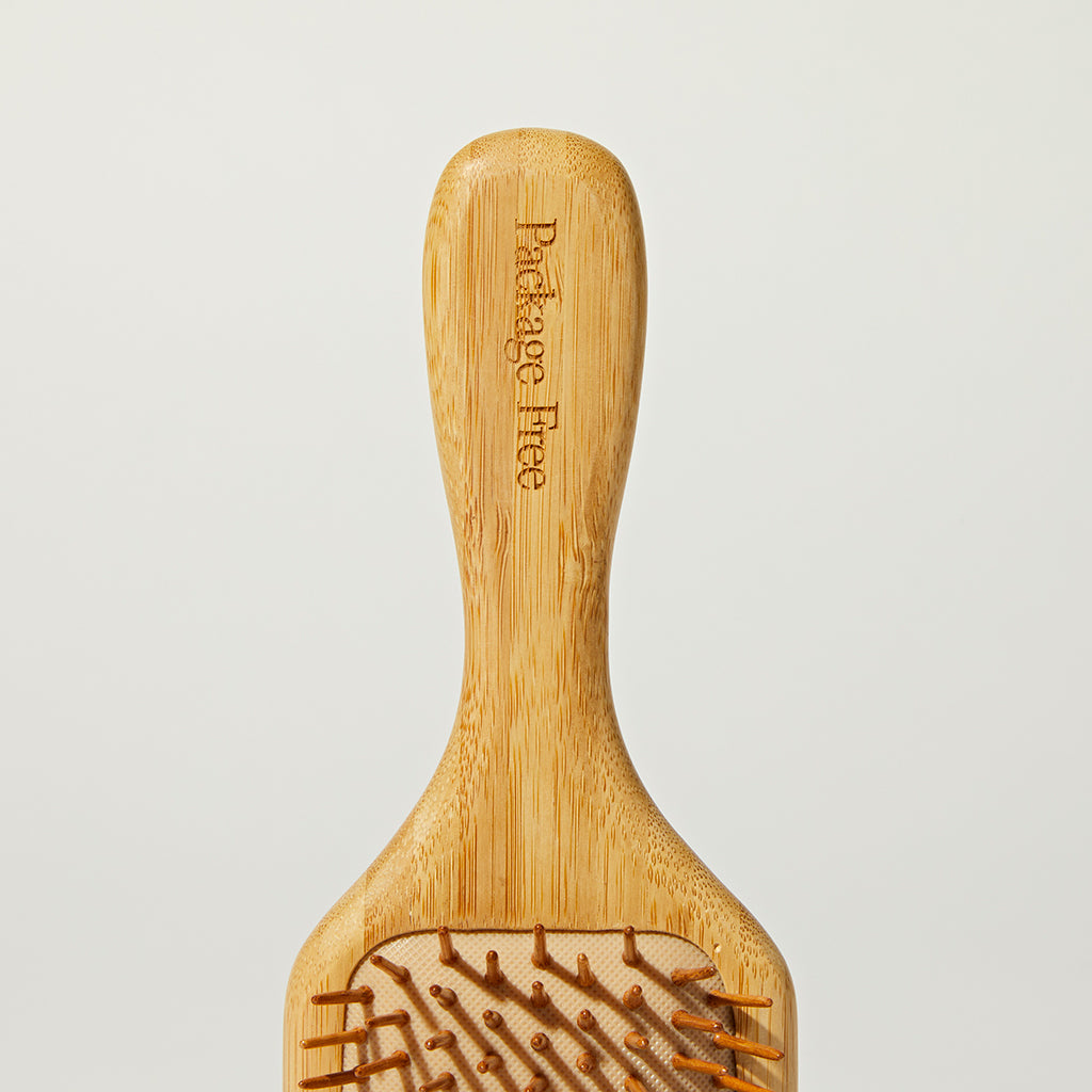 Package Free Bamboo Hairbrush