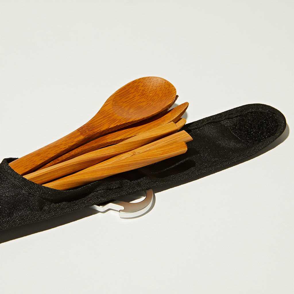 Premium Reusable Bamboo Cutlery Set of 12