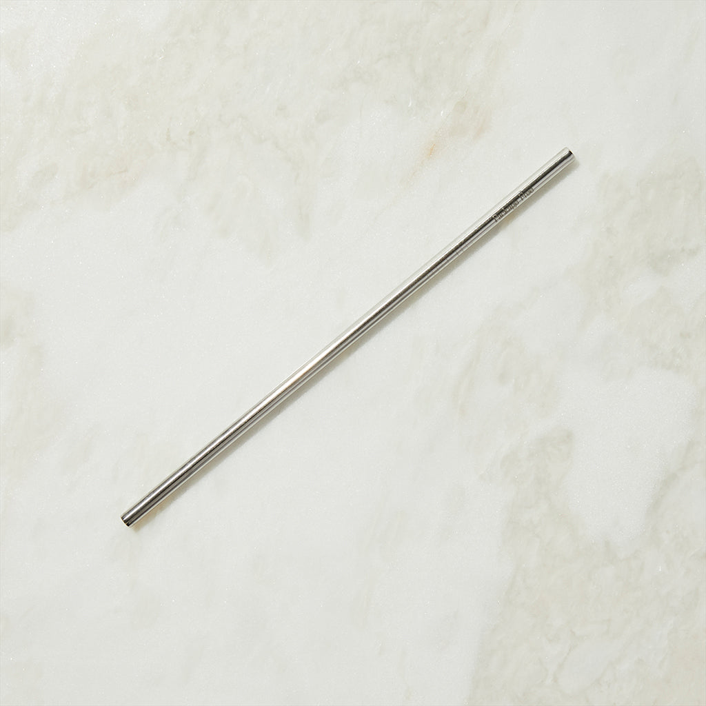 Package Free Stainless Steel Straw 8.5" Straight