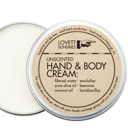 Lovett Sundries Hand & Body Cream