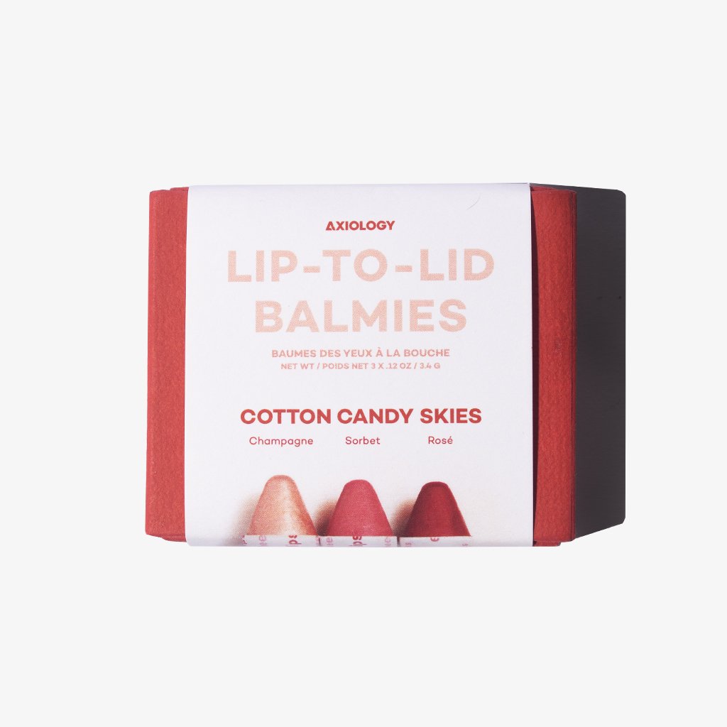 Axiology Vegan Lip to Lid Balmies - Set of 3