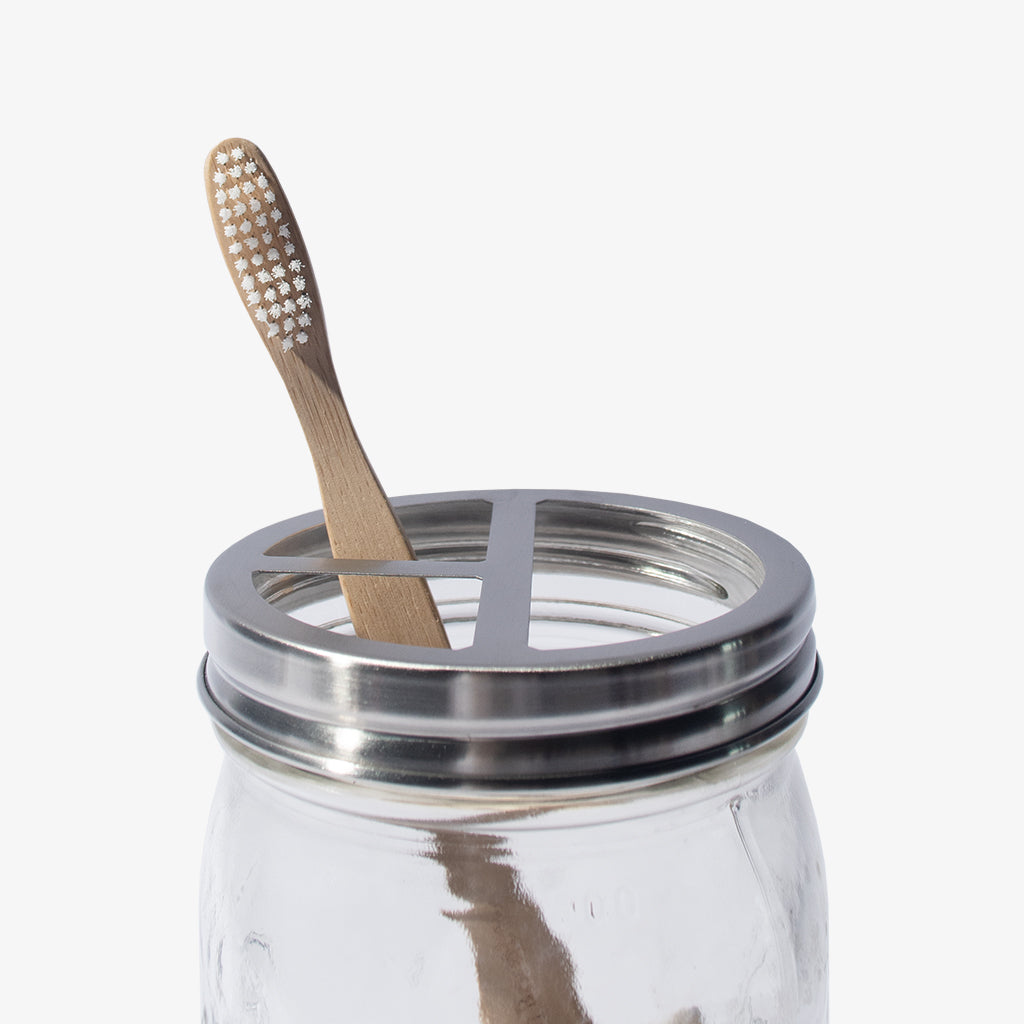 EcoJarz, Inc. Mason Jar Toothbrush Holder