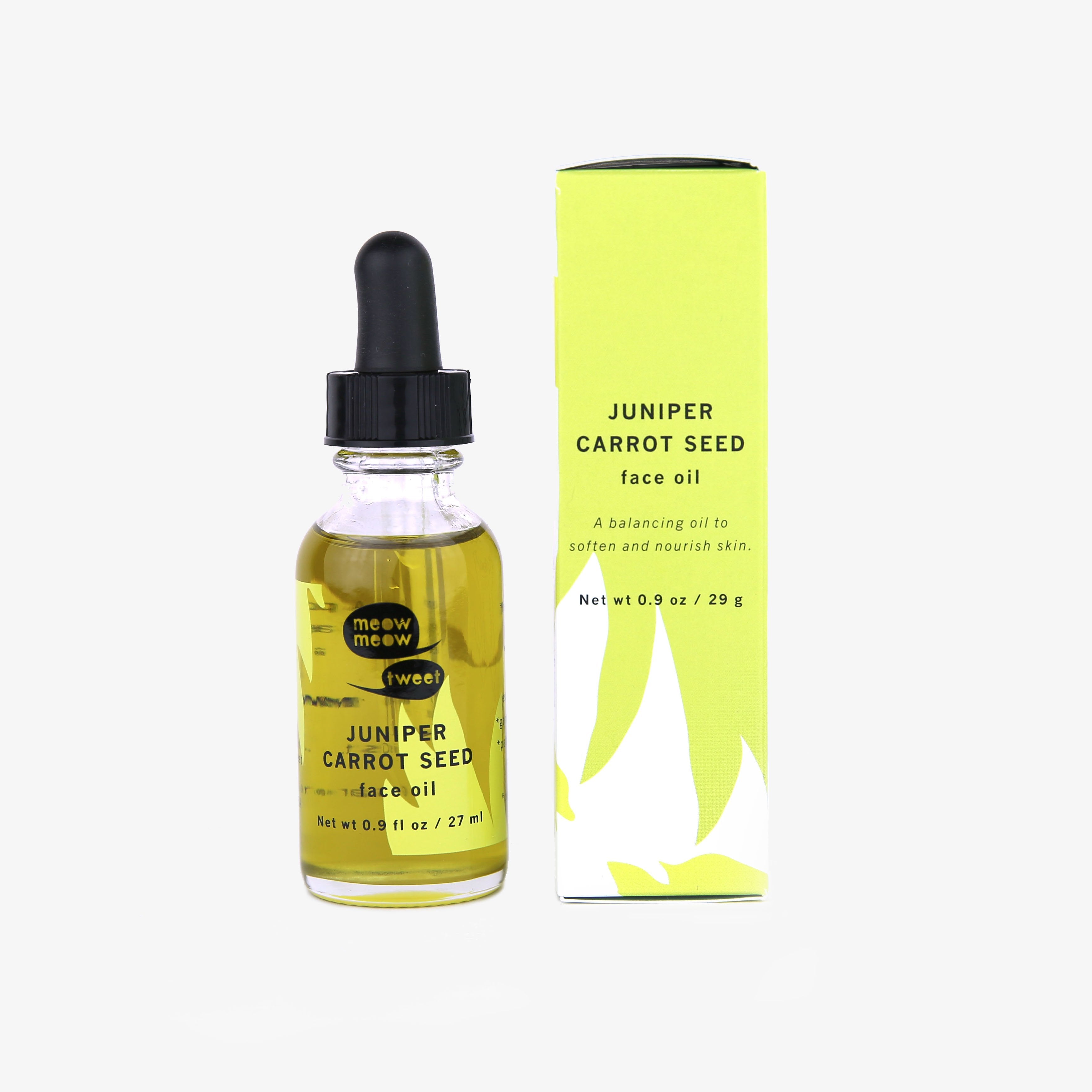 Meow Meow Tweet Juniper Carrot Seed Face Oil